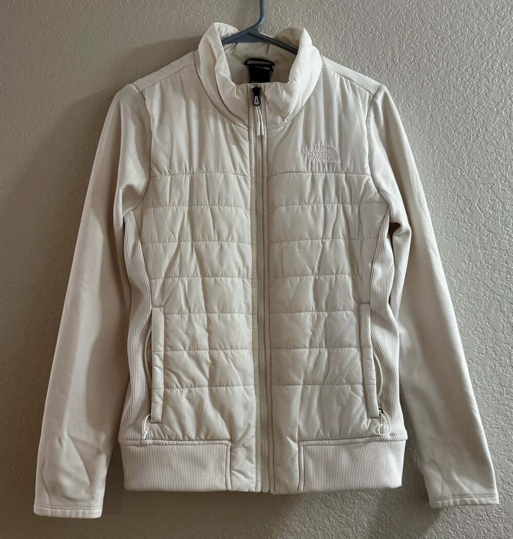 Women’s The North Face Insulated White Puffer Hybrid Jacket Size M